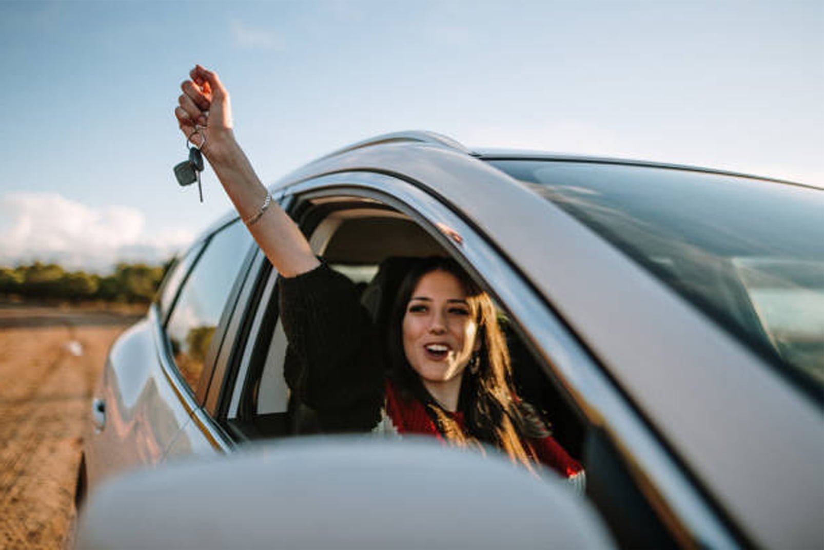 Passed driving test woman